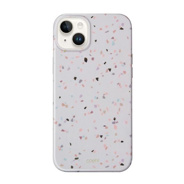 UNIQ etui Coehl Terrazzo iPhone 14 Plus/ 15 Plus 6.7" piaskowy/