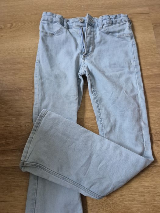 Jeansy dzwony h&m 140