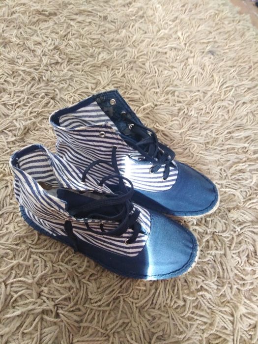 trampki espadryle paski
