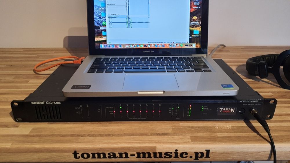 Shure MXWANI8 Interfejs  karta Dante 2in 8out do IEM AmpRack Okazja