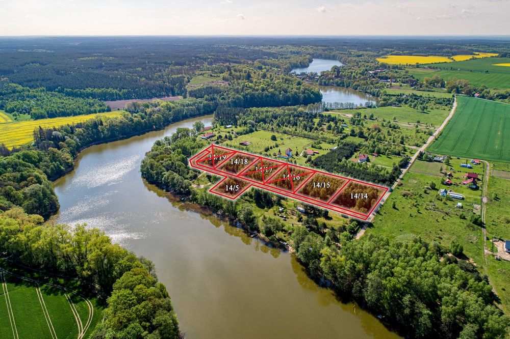 Garbicz działka nad jeziorem