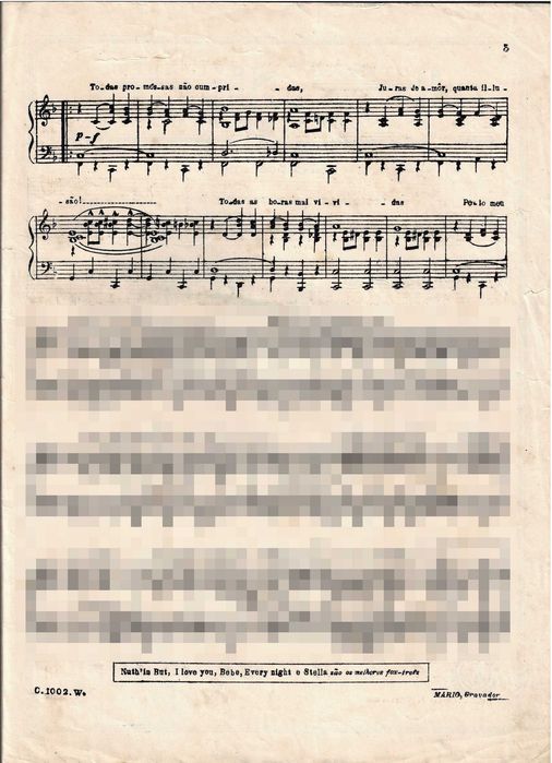 PIANO: 2 Partituras Antigas Anos 20 – Fox-Trot - Art Déco
