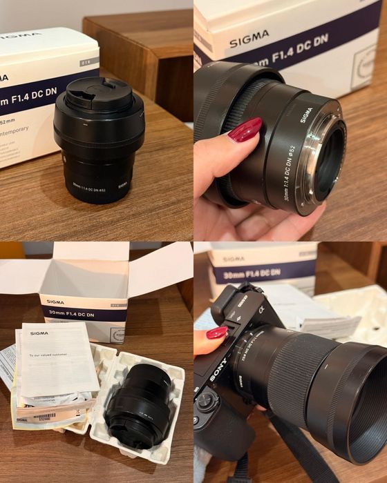 Sony A6100 + Lente Sigma 30mm f/1.4 – Kit Completo