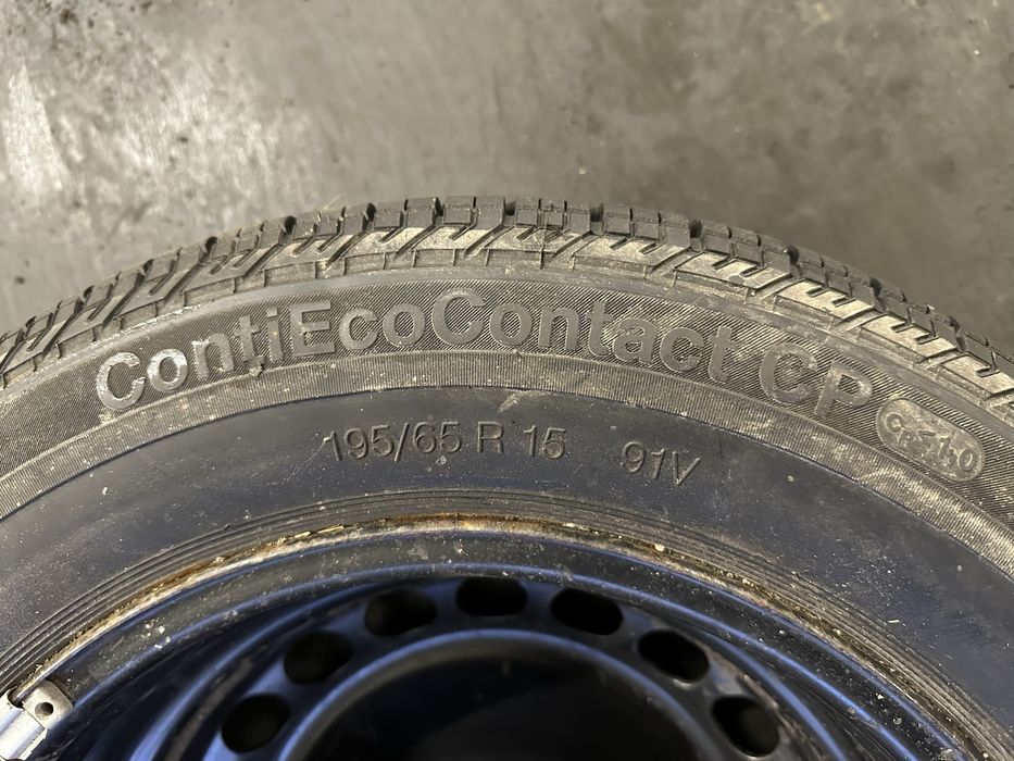 Koło dojazdowe audi 5x112 r15 opona continental 195/65