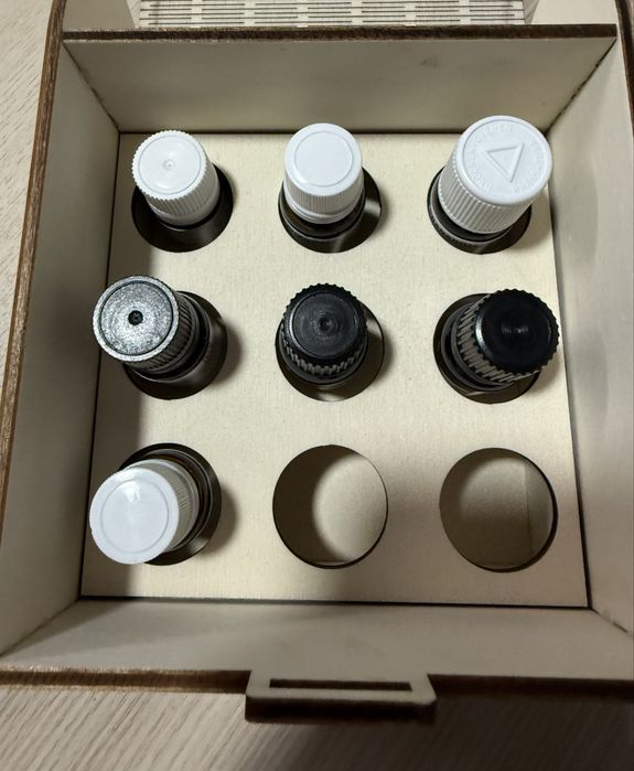 Conjunto de 7 óleos essenciais oferta da caixa