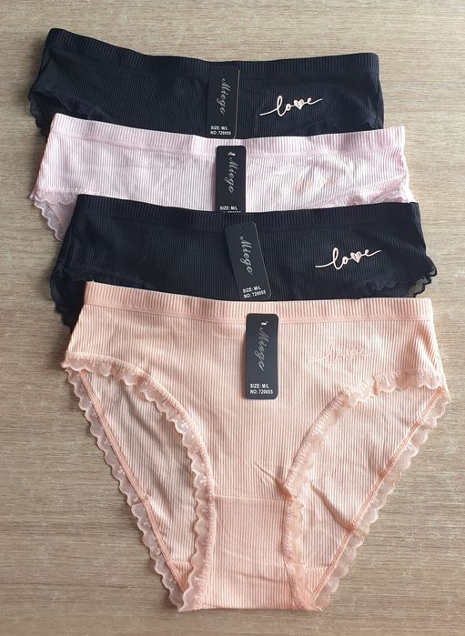4x figi damskie M/L koronka