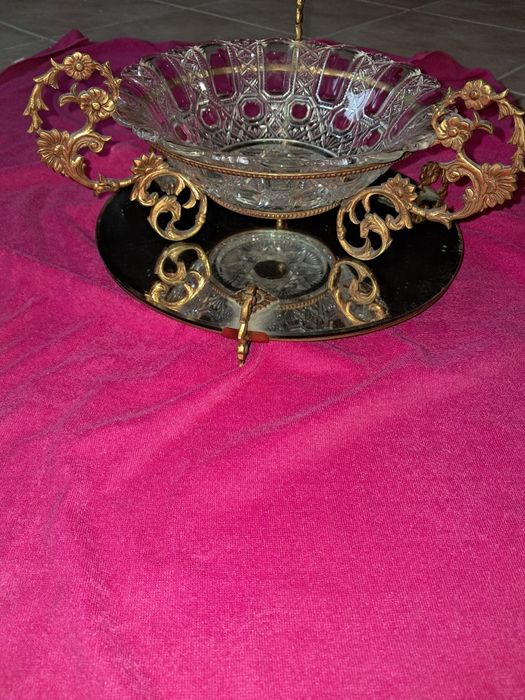 Fruteira/ Despeja bolso antigo em vidro