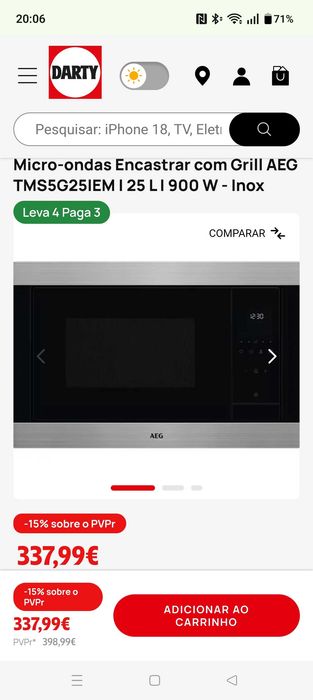 Microondas de encastrar AEG