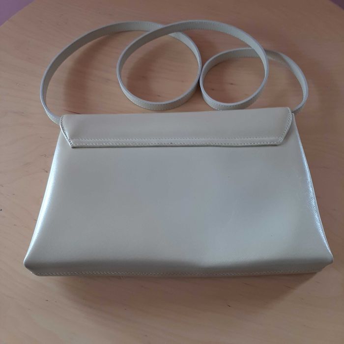 Mala Cerimónia Branco Perola 100% Pele