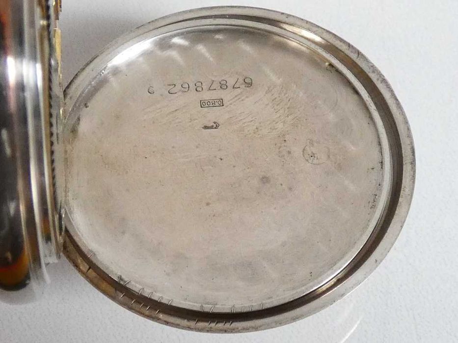 Zegarek kieszonkowy Omega w srebrnej kopercie
