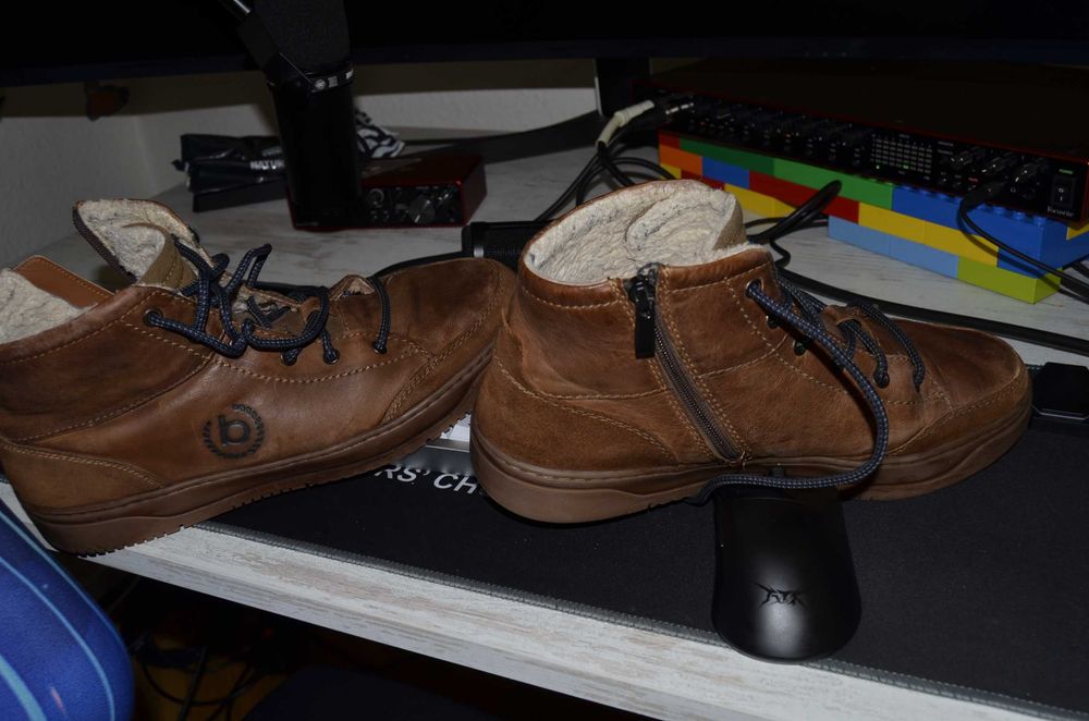 Кожаные зимние ботинки Timberland 45 размера, ботинки бренда Bugatti