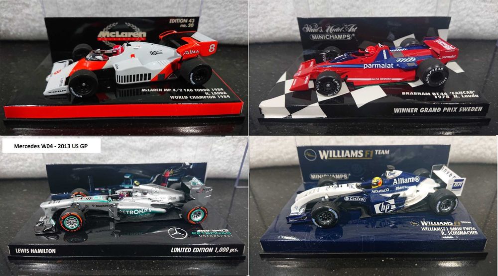 32 Miniaturas F1 - MINICHAMPS - 1/43