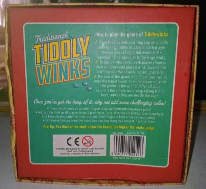 увлекательная настольная игра "Traditional Tiddly Winks"