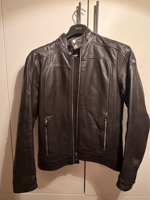 Blusão castanho Pele  Diesel tamanho XS (44)