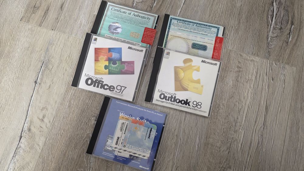 Zestaw retro programów PC (wydania niemieckie)