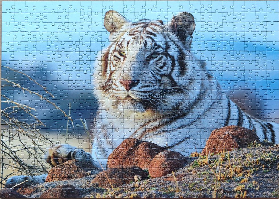Puzzle żyrafy i tygrys 500 + 500