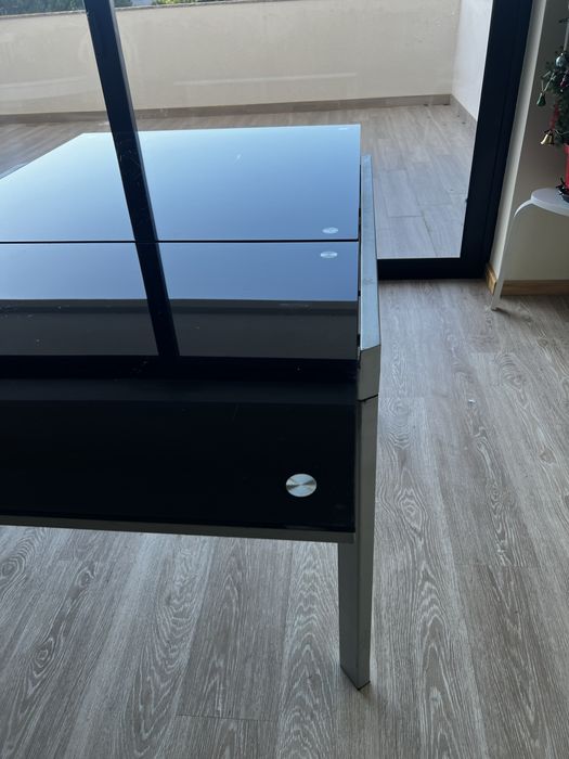 Mesa de vidro extensível