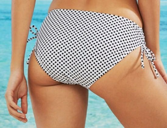 Nowy dół od bikini Bonprix białe w czarne kropki rozmiar S