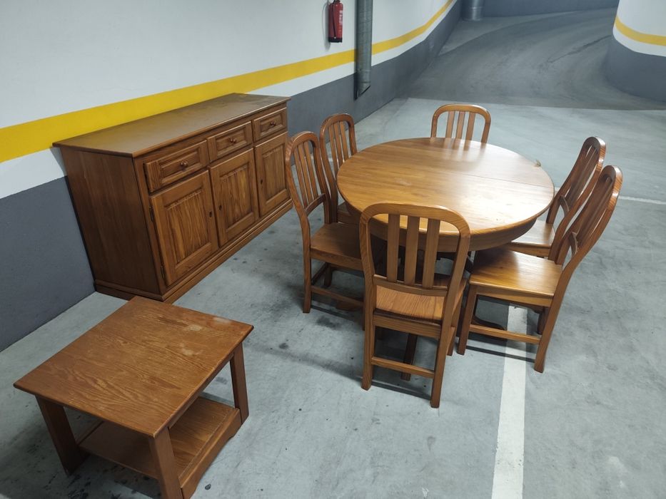 Conjunto Sala Madeira  - Pinho Mel
