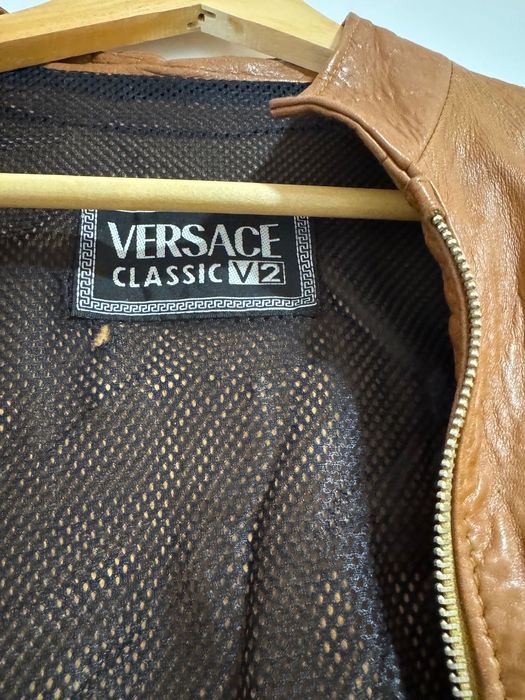 Skórzana kurtka Versace