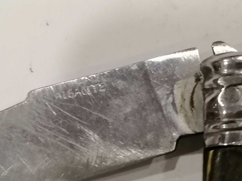 Canivete Coleção "Albacete" Marcado na Lâmina - Cabo Corno/Madeira ?