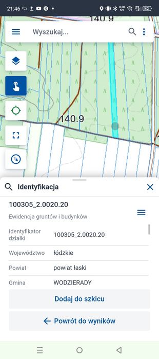 Sprzedam działki budowlano-rolne i leśne  Feliksów gmina Poddębice i Przyrownica gm. Wodzierady - Widok 3