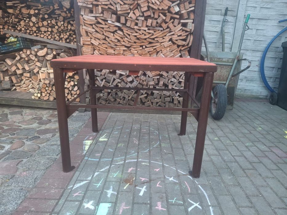 Stół warsztatowy 100x80 stalowy masywny