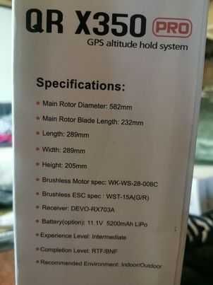 Dron Walkera QR X350 Pro