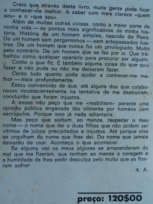 Português Sem Portugal de Artur Agostinho - 1ª Edição 1977