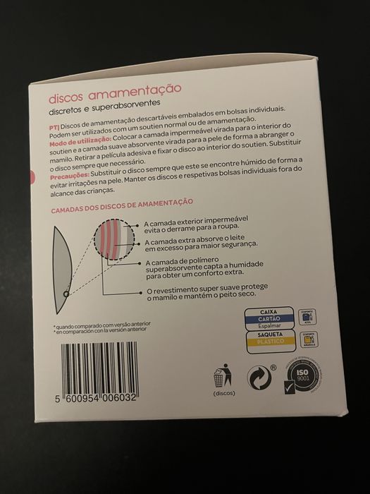 Discos amamentação