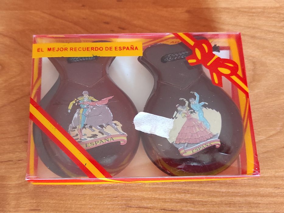 Oryginalne drewniane hiszpańskie kastaniety