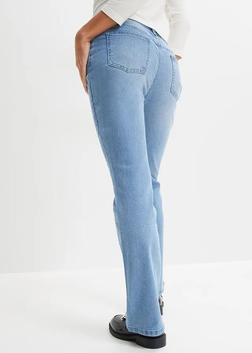 B.P.C jeansy bootcut ze sztrasami ^46