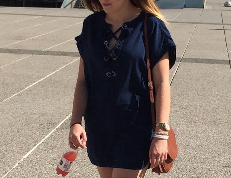 Bluzka tunika bawełniana Pull&Bear M