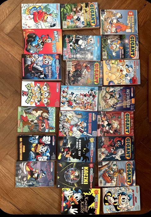 Kolekcja komiksów Kaczor Donald Gigant + Mega Gigant – 23 sztuk - okazja dla hobbystów