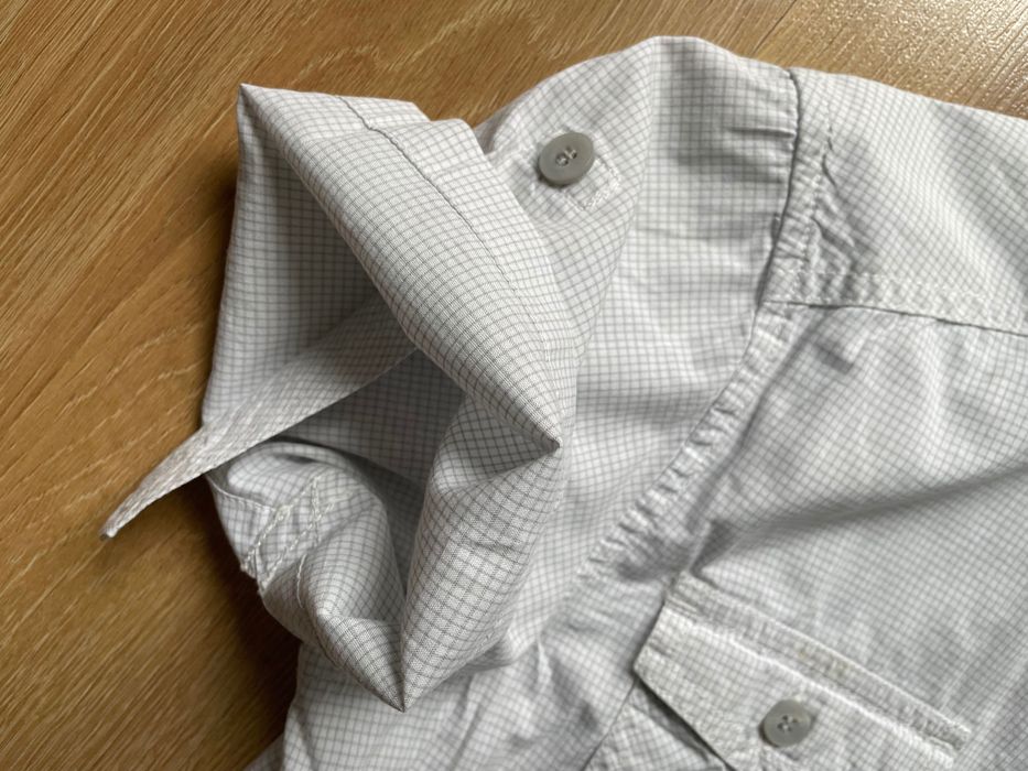 Koszula z krótkim rękawkiem w krateczkę H&M 152