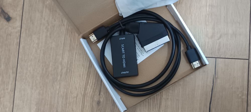 Adapter Konwerter eurozłącze Av Scart na HDMI 720P 1080p