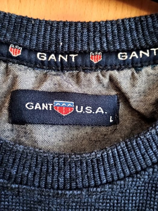 Sweter męski GANT granatowy L