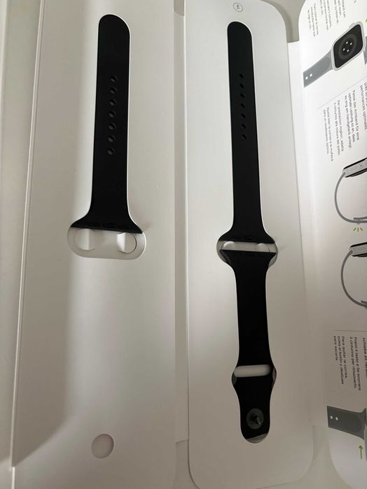 NOWY ORYGINALNY pasek Apple Watch 2/3/4/5/6/7/8/9/Ultra czarny black