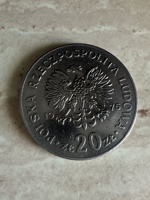 20 zł 1976 moneta prl stan bdb