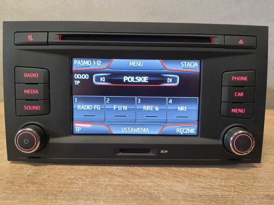 Radio samochodowe SEAT VW MIB Entry VD1 / Bluetooth, AUX, Multimedia LEON 3 III Ibiza Toledo