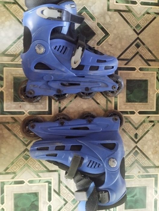 Сині ролики для прогулянок і навчання. Розміри 34-37