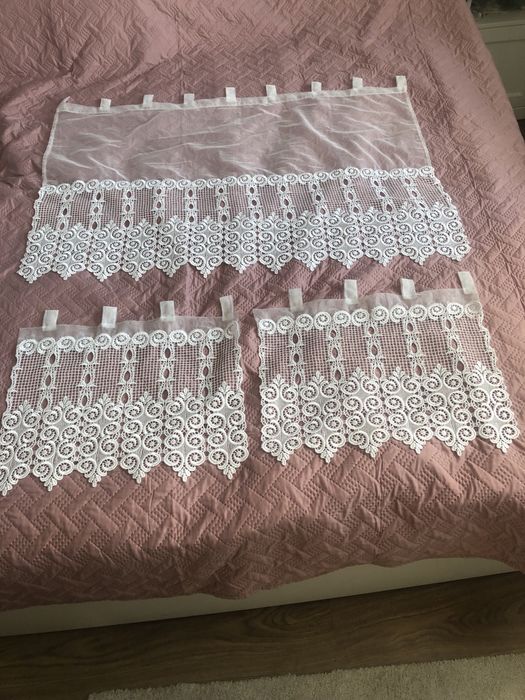 Firanka z zazdroskami - z gipiurą