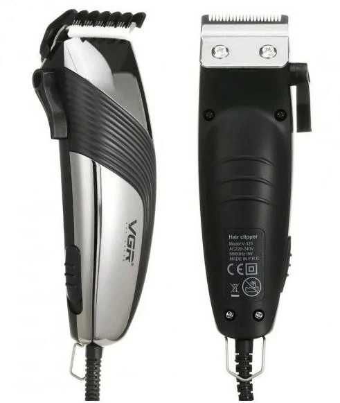 Професійна машинка VGR V-121 для стрижки волосся (8 насадок)