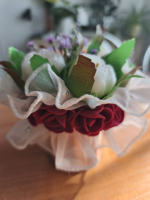 Mini flower box z świec sojowych