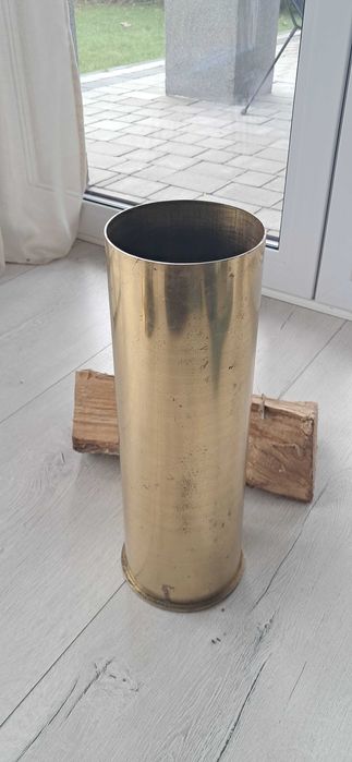 Łuska artyleryjska mosiężna_ wazon_105mm-1962r