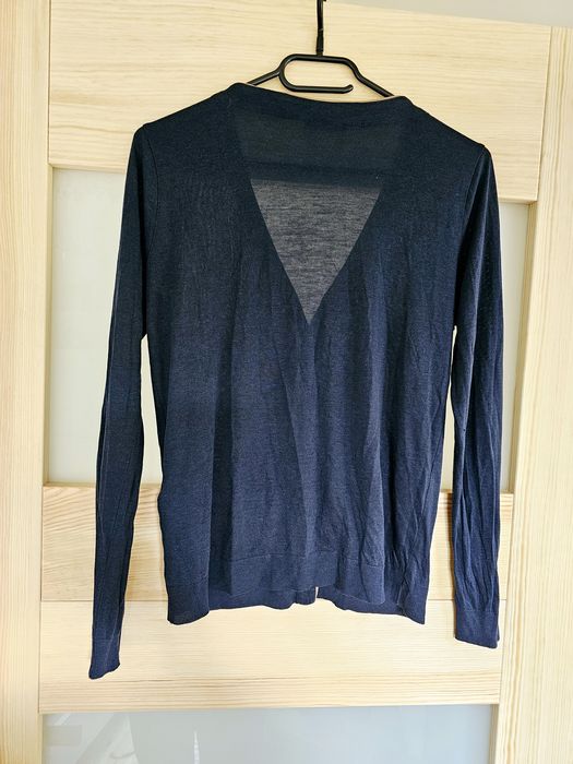 Granatowy kardigan Massimo Dutti m 38