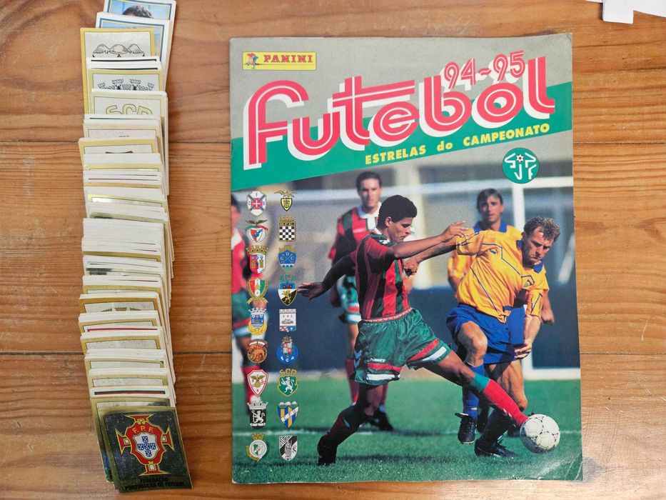 Coleção Completa por Colar Futebol 94/95 Panini + Caderneta Vazia