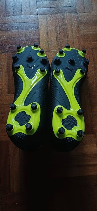 Puma Finesse LL FG Black/FluYellow