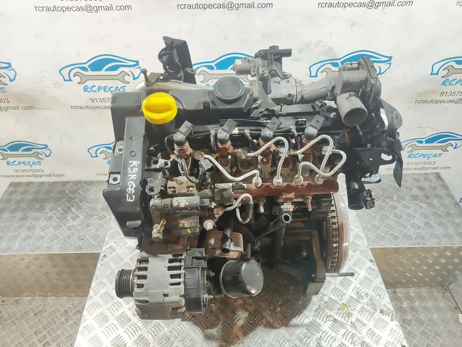 Motor Completo K9K832 Renault Megane Mk3 3 III 1.5 DCI 8v 105cv CARRO CARRINHA COMERCIAL
