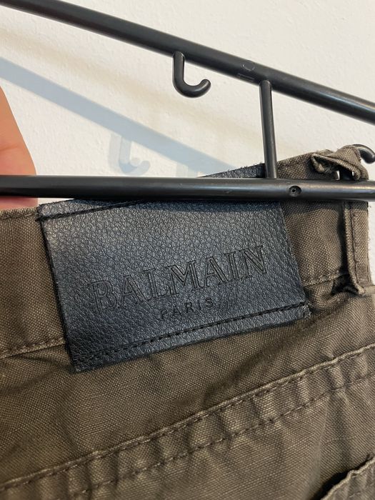 Spodnie BALMAIN klasyczne, khaki
